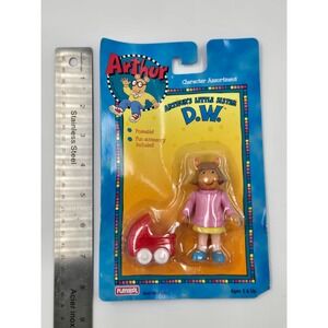Vintage 1996 Playskool Arthur Little Sister D.W. Action Figure with Stroller New